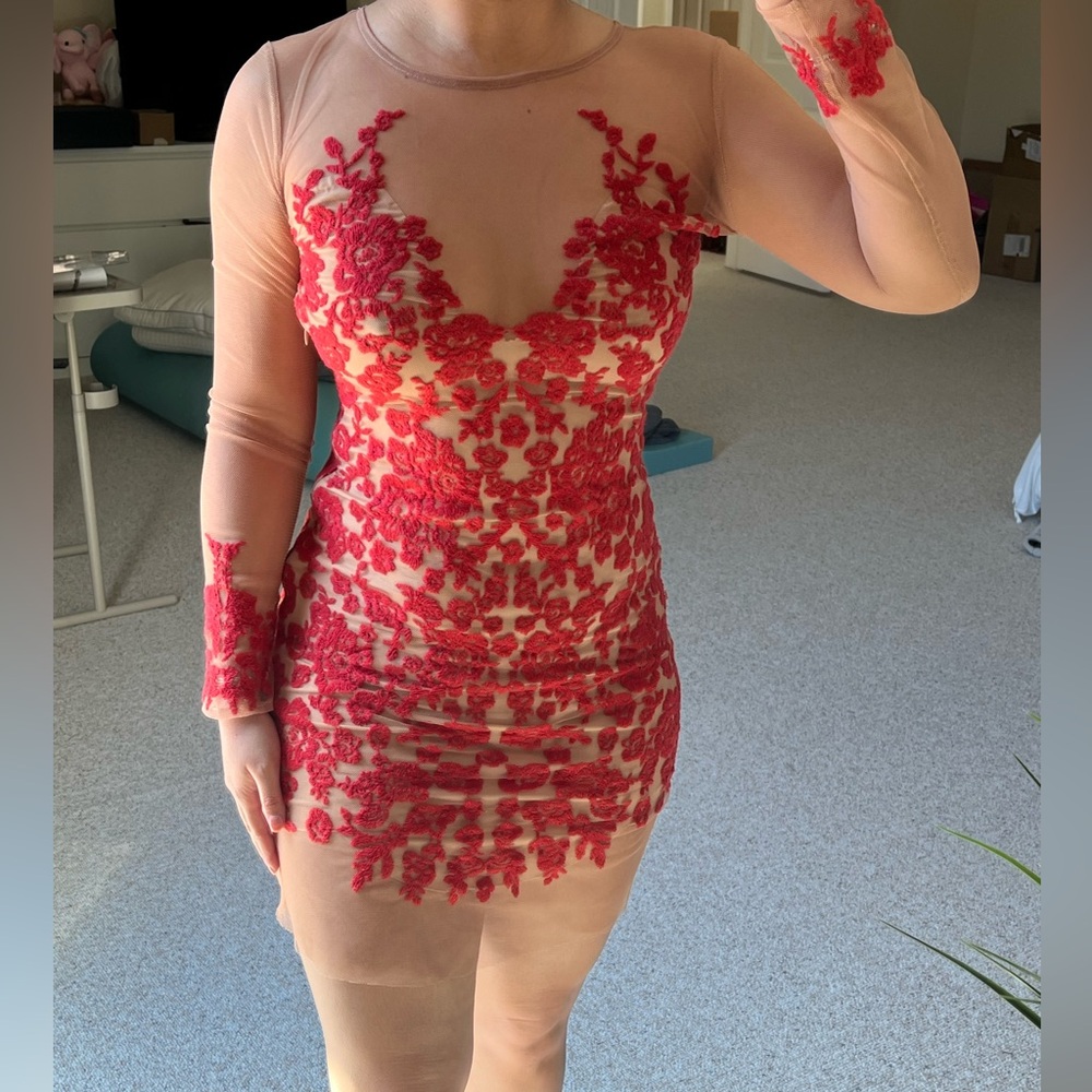 For Love and Lemons Red Luau Dress